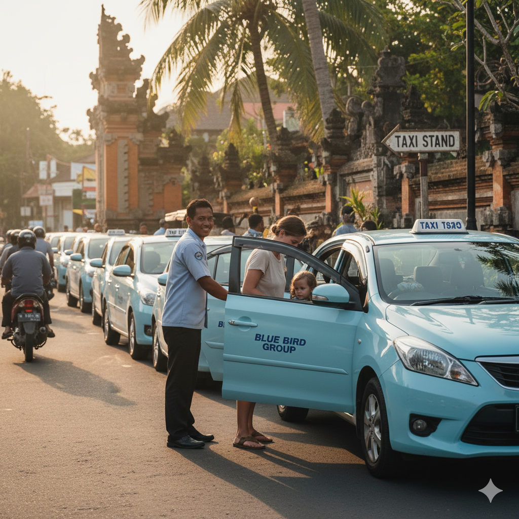 Standard Bali taxi without child car seat