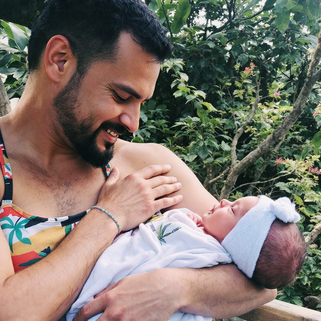 Parent preparing baby travel essentials for Bali trip