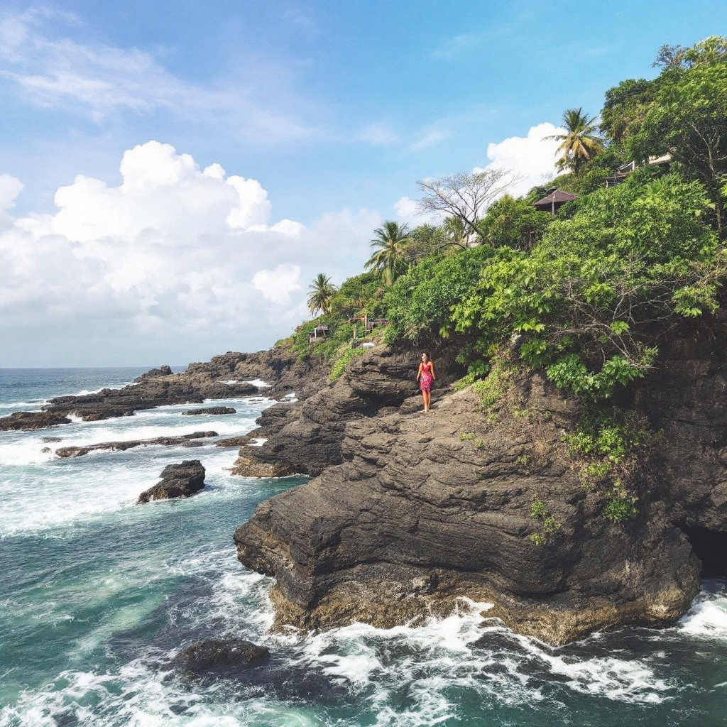 Uluwatu temple Bali cliff view