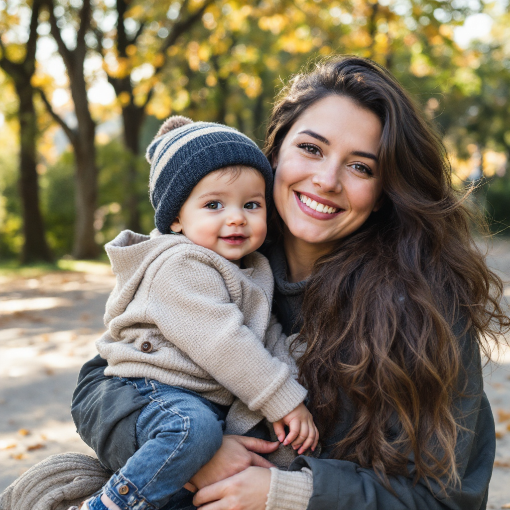 Solo parent with baby using airport pickup service